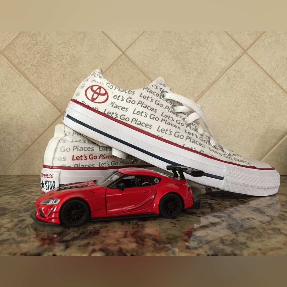 Converse Special Edition TOYOTA White and Red Sneakers